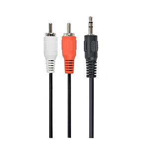 Аудіо-кабель Cablexpert 3.5 мм - 2хRCA (M/M), 2.5 м, Black (CCA-458-2.5M)