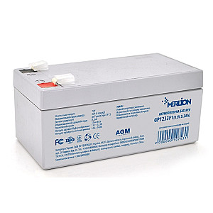 Акумуляторна батарея Merlion 12V 3.3AH (GP1233F1/10743) AGM