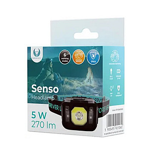 Налобний ліхтар Forever Light Senso XP-E 3W + COB 3W with sensor 270lm 1200mAh Li-Pol (5900495921062)