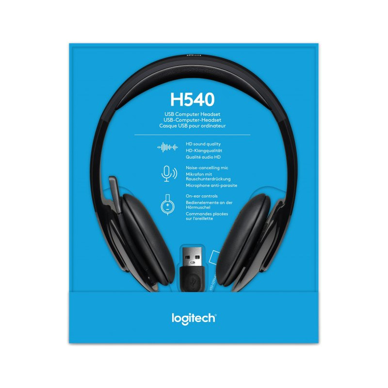 Гарнітура Logitech H540 USB (981-000480)