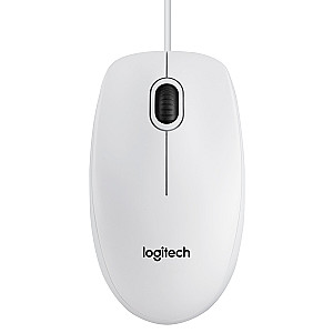 Миша Logitech B100 White (910-003360)