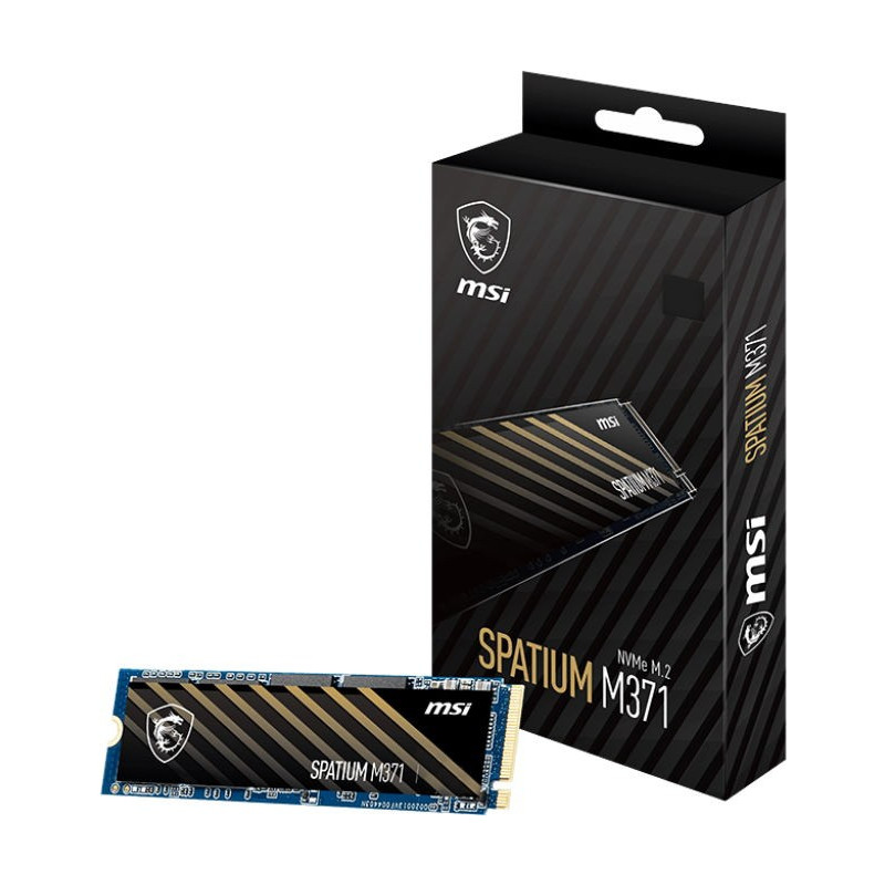 Накопичувач SSD  500GB MSI Spatium M371 M.2 2280 PCIe 3.0 x4 NVMe 3D NAND TLC (S78-440K160-P83)