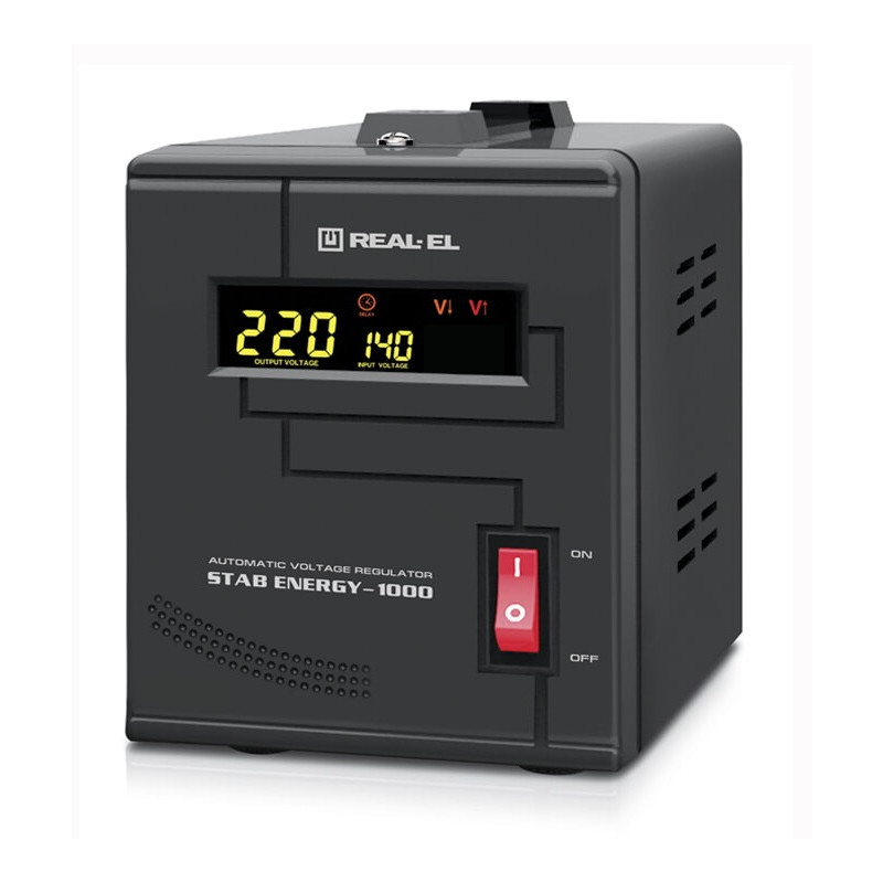 Стабілізатор REAL-EL Stab Energy-1000 Black
