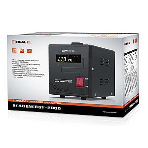 Стабілізатор REAL-EL Stab Energy-2000 Black