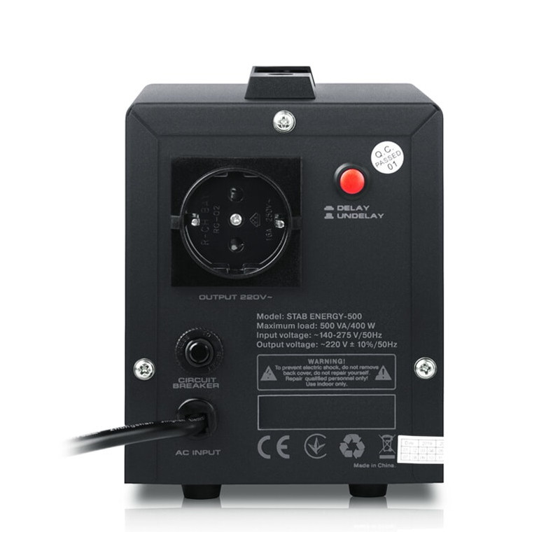 Стабілізатор REAL-EL Stab Energy-500 Black