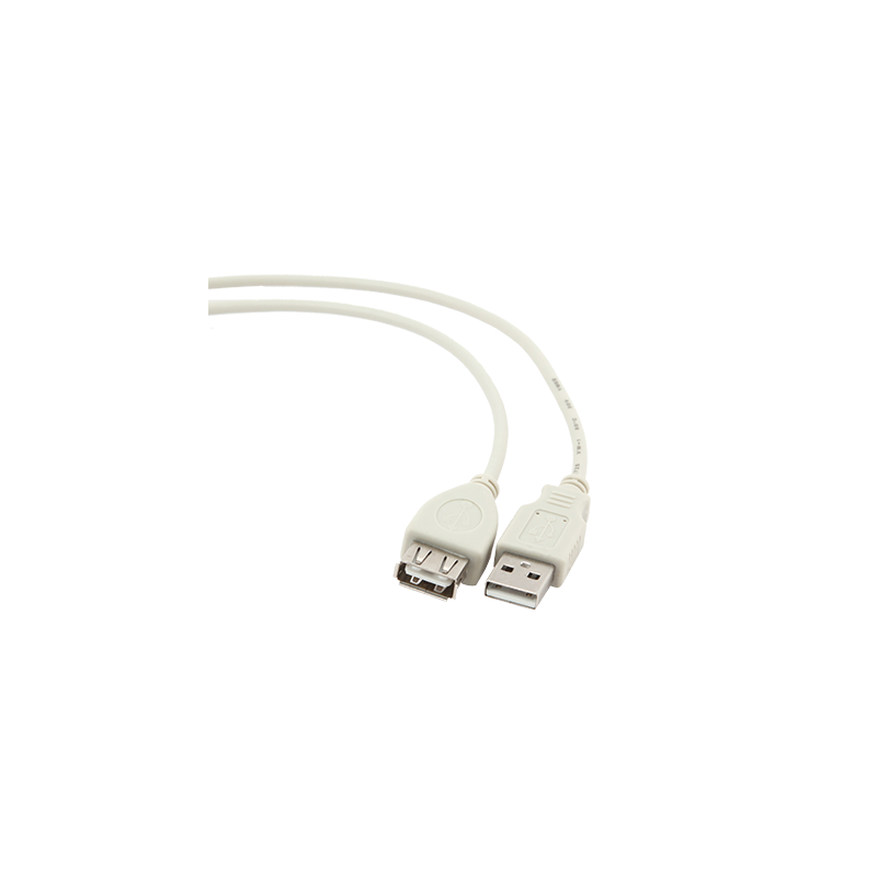 Кабель Cablexpert USB - USB V 2.0 (M/F), 0.75 м, білий (CC-USB2-AMAF-75CM/300)
