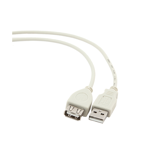 Кабель Cablexpert USB - USB V 2.0 (M/F), 0.75 м, білий (CC-USB2-AMAF-75CM/300)