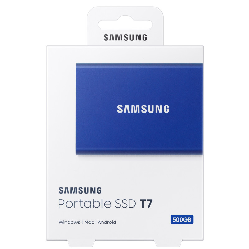 Накопичувач зовнішній SSD 2.5" USB  500GB Samsung T7 Indigo Blue (MU-PC500H/WW)