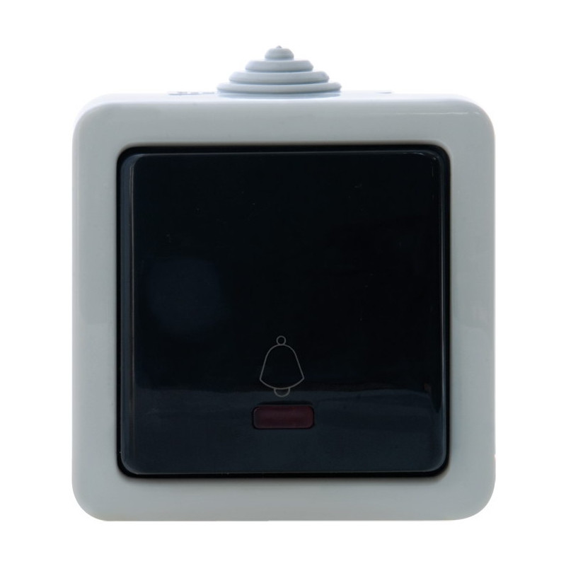 Кнопка дзвінка SVEN Storm SE-72014L-B з індикатором накладного типу сіра