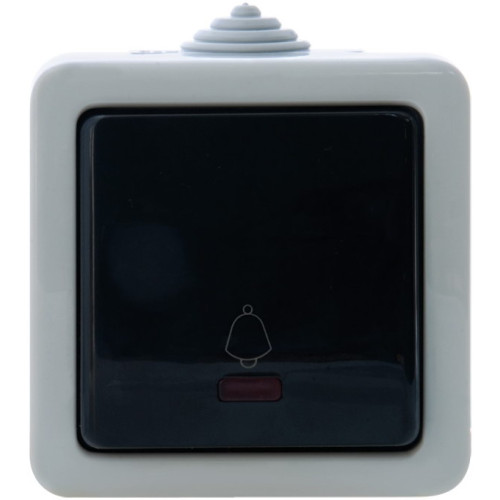 Кнопка дзвінка SVEN Storm SE-72014L-B з індикатором накладного типу сіра