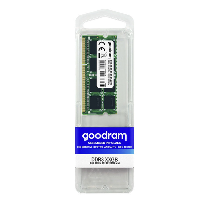 Модуль пам`ятi SO-DIMM 8GB/1600 DDR3 1,35V GOODRAM (GR1600S3V64L11/8G)