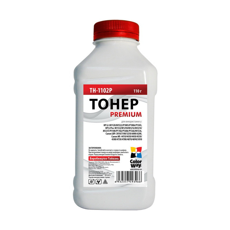 Тонер CW (TH-1102P) HP P1102/P1606/Canon 725/Canon 728, 110г Premium
