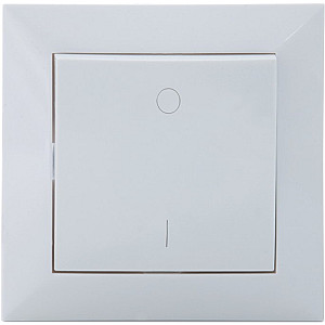 Вимикач SVEN Comfort SE-60013 двополюсний одинарний прихованого типу білий