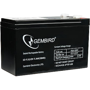 Акумуляторна батарея EnerGenie 12V 7.2AH (BAT-12V7.2AH) AGM