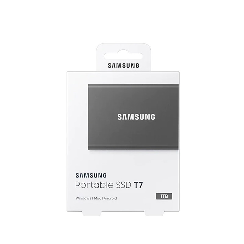 Накопичувач зовнішній SSD 2.5" USB 1.0TB Samsung T7 Titan Gray (MU-PC1T0T/WW)