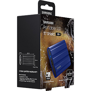 Накопичувач зовнішній SSD 2.5" USB 1.0TB Samsung T7 Shield Blue (MU-PE1T0R/EU)