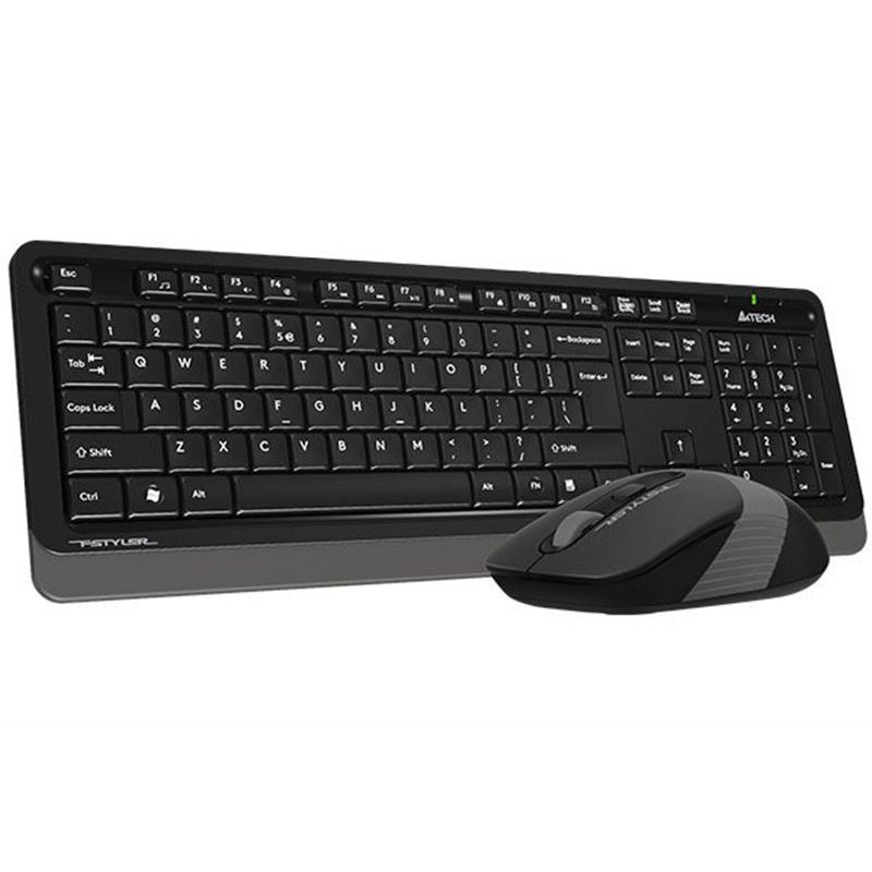 Комплект (клавіатура, мишка) бездротовий A4Tech FG1012S Black/Grey