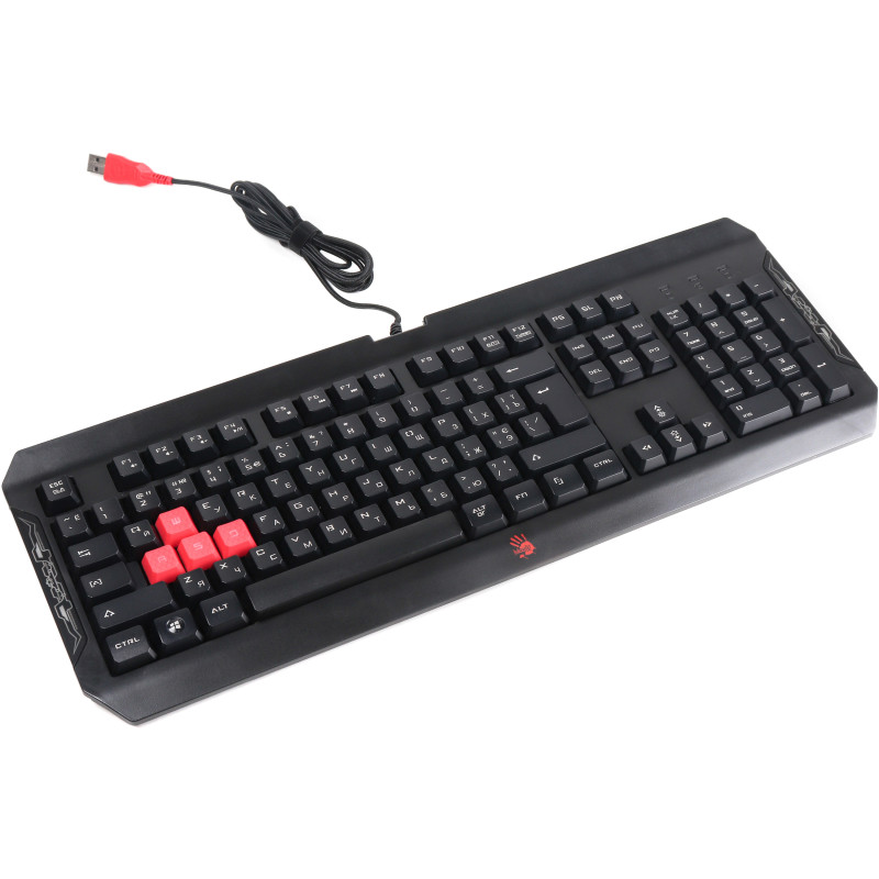 Клавіатура A4Tech Bloody Q100 Ukr Black