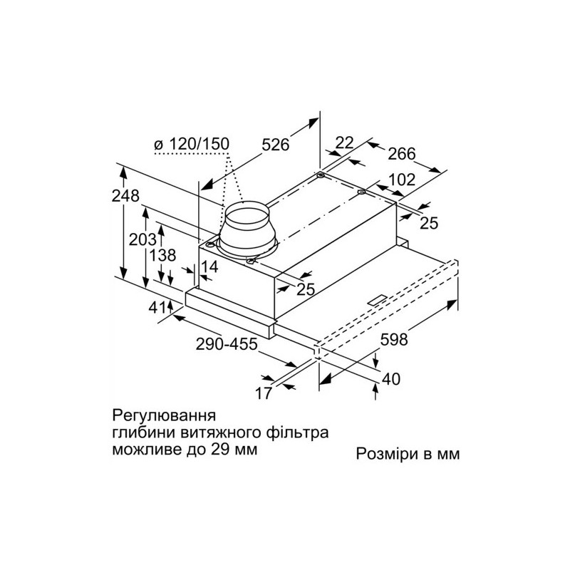 Витяжка Bosch DFM064W54