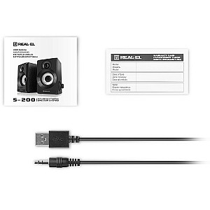 Акустична система REAL-EL S-200 Black