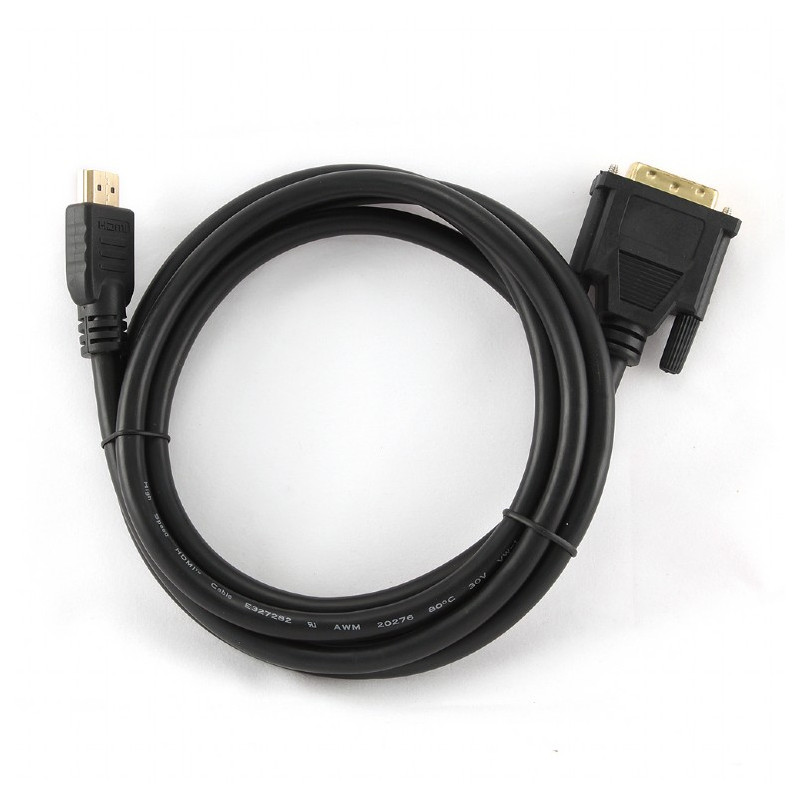 Кабель Cablexpert HDMI - DVI V 1.4 (M/M), 1.8 м, чорний (CC-HDMI-DVI-6) пакет