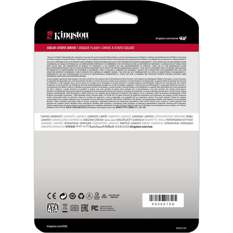 Накопичувач SSD  960GB Kingston SSDNow A400 2.5" SATAIII (SA400S37/960G)