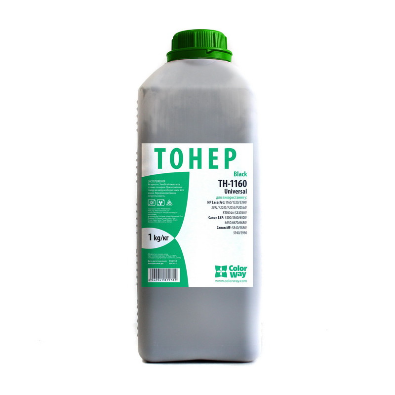 Тонер Colorway HP LJ1160/1320 1000г (TH-1160-1B)