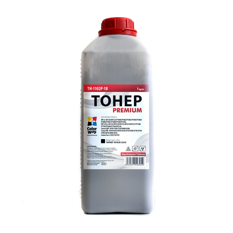 Тонер CW (TH-1102P-1B) HP P1102/P1606/Canon 725/Canon 728, 1000г Premium