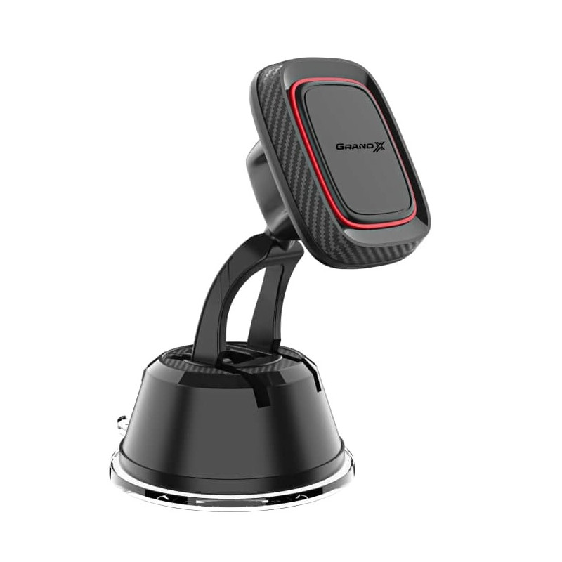 Автотримач для смартфона магнітний Grand-X (кріплення на панель чи скло) MT-12