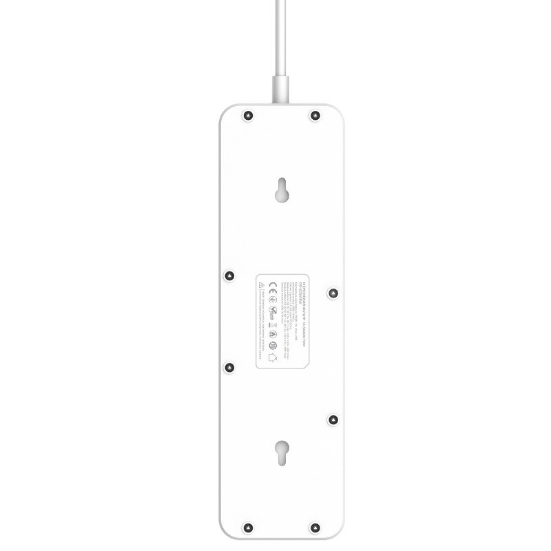 Фільтр живлення ProLogix Premium (PR-SC5415W) 5 розеток, 4 USB (1 PD +1 QC3.0 +2 AUTO ID), 2 м, білий