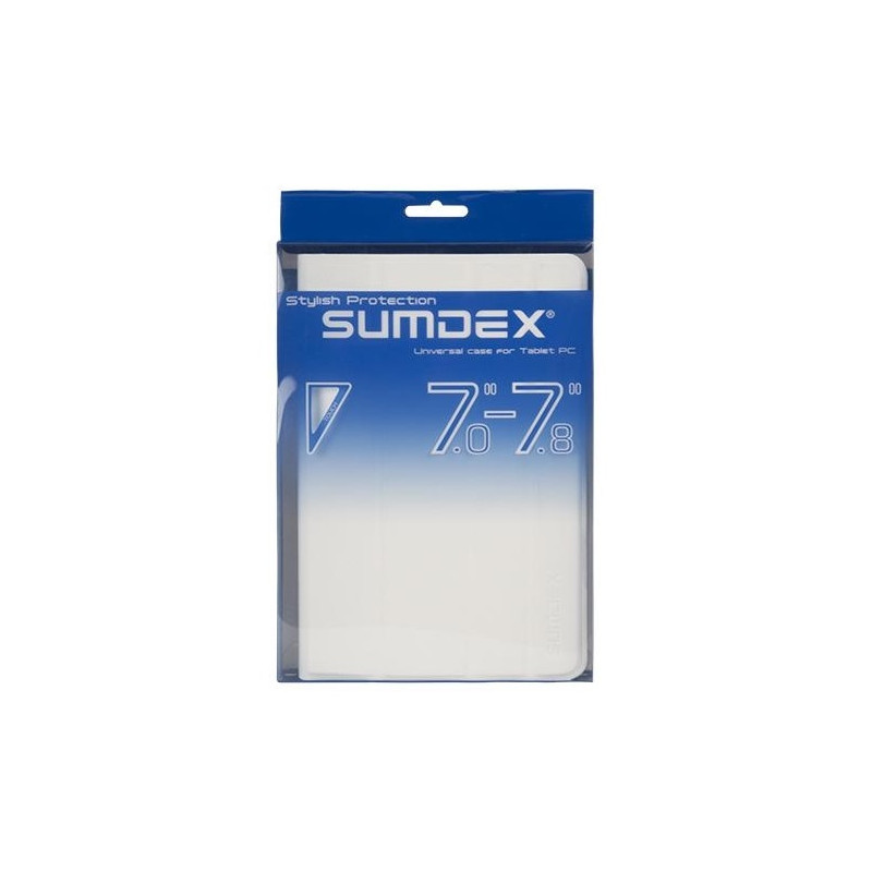 Чохол-книжка Sumdex універсальний 7" White (TCC-700WT)