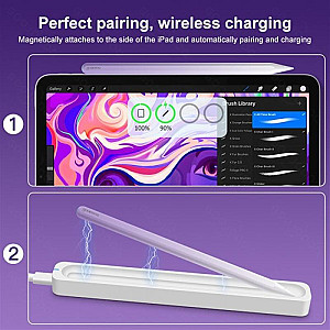 Стилус для планшета Goojodoq Apple iPad 2018-2023 Goojodoq GD13 Wireless Magnetic 0.6mm Purple (1005004022036065PL)