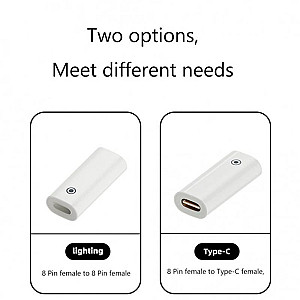 Адаптер Goojodoq Type-C-Lightning для Apple Pencil 1 White (1005005016935408W)