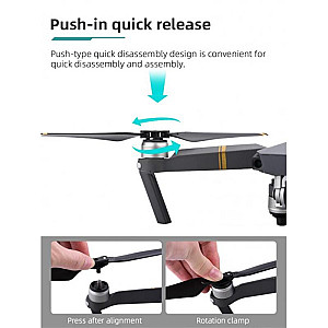 Пропелери лопаті гвинти SK для DJI Mavic Pro Platinum Quick Props (4шт) Black/White (32861866063BW)