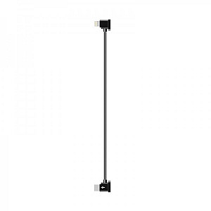 Кабель Goojodoq Type-C-Lightning для пульта квадрокоптера DJI Mavic 3 / Air 2 / Air 2S / Mini 2 / Mini 3 Pro 0.3м Black (100500392440660-30TL)