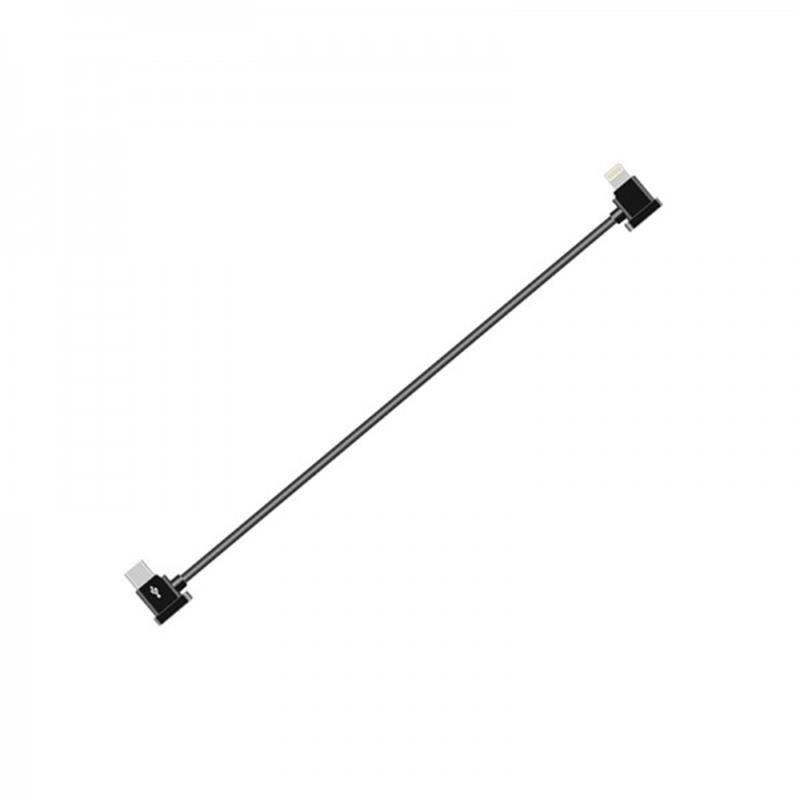 Кабель Goojodoq Type-C-Lightning для пульта квадрокоптера DJI Mavic 3 / Air 2 / Air 2S / Mini 2 / Mini 3 Pro 0.3м Black (100500392440660-30TL)