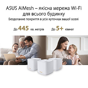 Бездротовий маршрутизатор Asus ZenWiFi XD5 White 3pk (XD5-W-3-PK/90IG0750-MO3B20)
