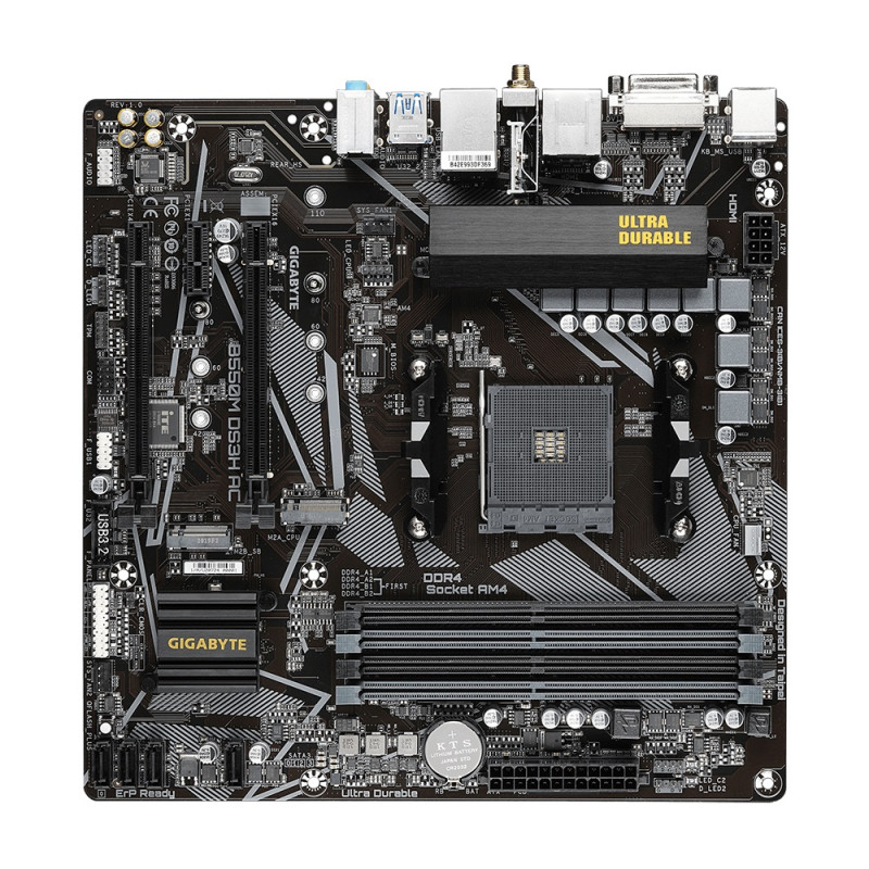 Материнська плата Gigabyte B550M DS3H AC Socket AM4