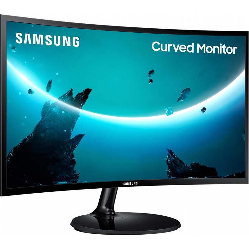 Монiтор Samsung 24" LS24C360 (LS24C360EAIXCI) Curved VA Black
