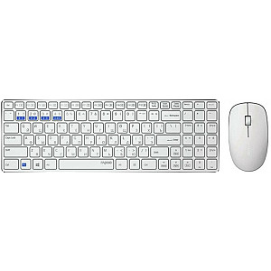 Комплект (клавіатура, мишка) Rapoo 9300M Wireless White