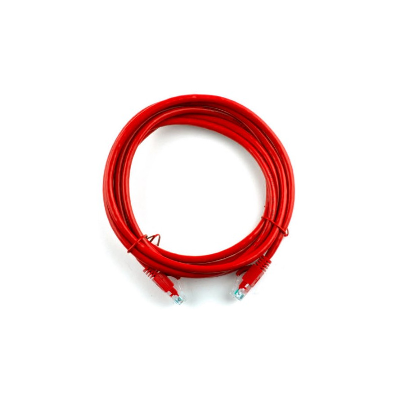 Патч-корд литий Ritar PCR-CU/2Rd/04276 UTP, RJ45, Cat.5e, 2m, червоний