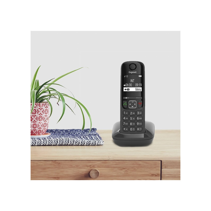 Радiотелефон DECT Gigaset AS690 Black (S30852-H2816-S301)