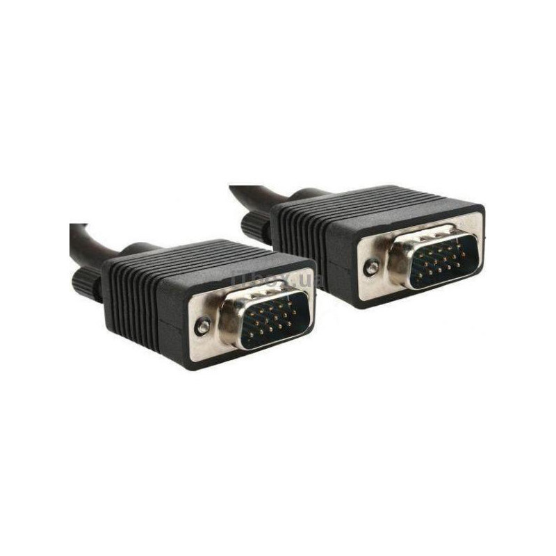 Кабель Cablexpert VGA - VGA (M/M), HD15, з 2-ма фер. кільцями, чорний, 20 м (CC-PPVGA-20M-B) пакет