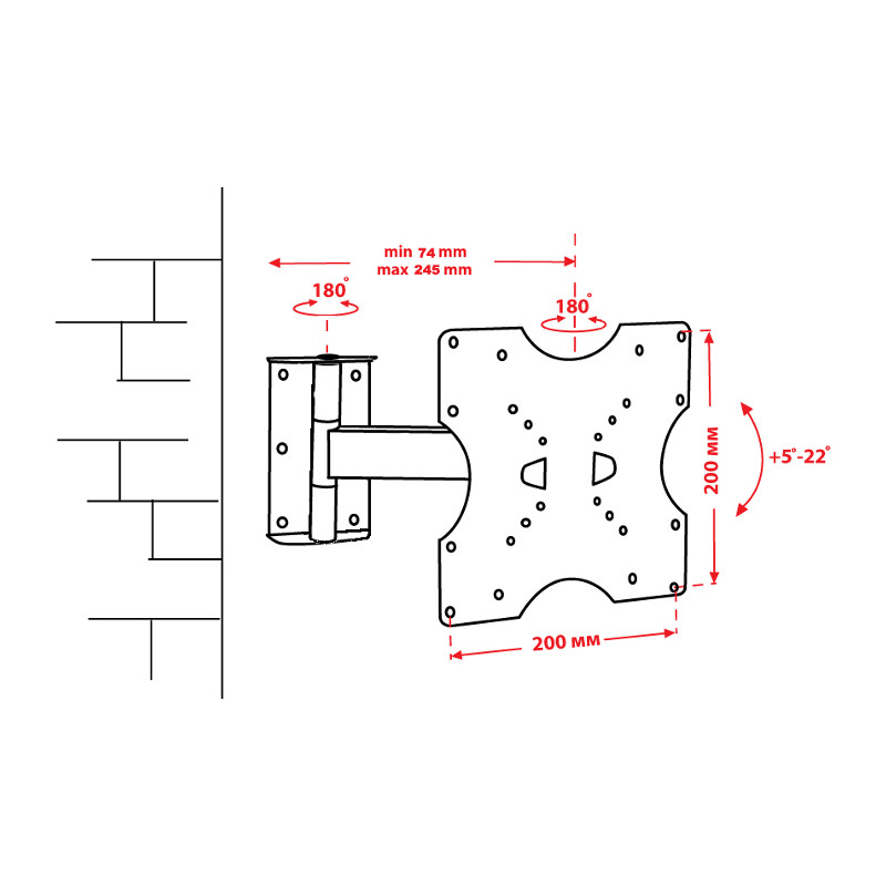 Кронштейн КВАДО К-41