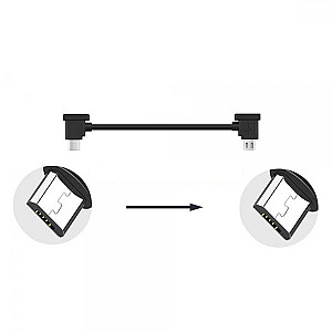 Кабель Goojodoq MicroUSB-MicroUSB PVC для пульта DJI Mavic 2 Pro / Pro / Platinum / Air / Mini / Mini SE / Zoom 0.15m Black (32866812366P15MM)