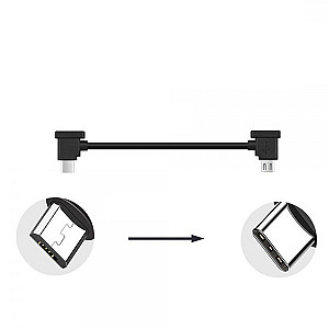 Кабель Goojodoq MicroUSB-Type-C PVC для пульта DJI Mavic 2 Pro/Pro / Platinum / Air / Mini/Mini SE / Zoom 0.3m Black (32866812366P30MT)