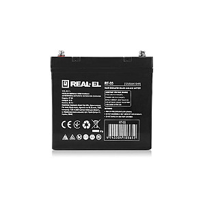 Акумуляторна батарея REAL-EL 12V 55AH (EL122220002) AGM