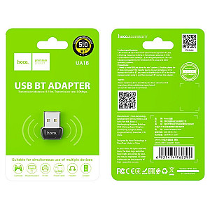Bluetooth-адаптер Hoco UA18 v5.0 Black
