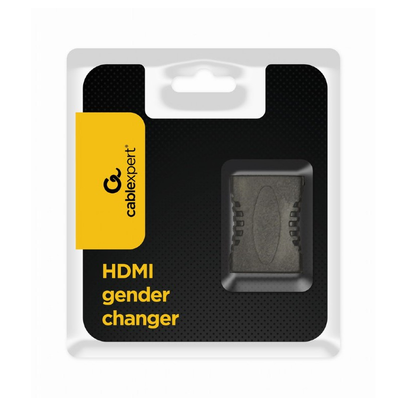 Адаптер Cablexpert HDMI - HDMI (F/F), F19, Black (A-HDMI-FF)