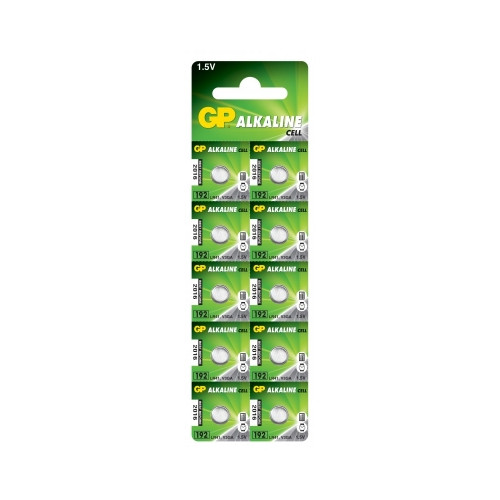 Батарейка GP Batteries LR41 1.5B Alkaline 10шт (GP192F-2C10)